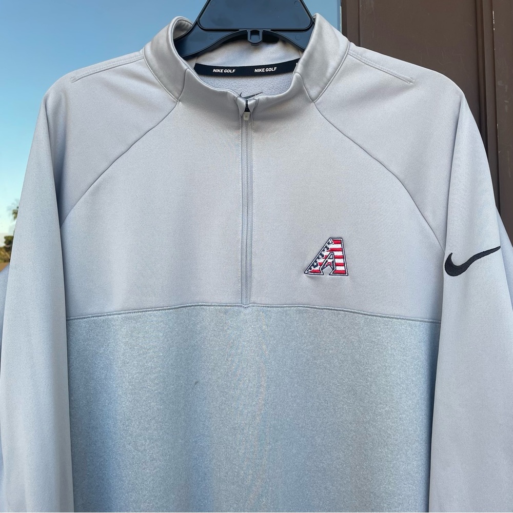 Nike Golf 1/4-Zip Grey Arizona Diamondbacks Pullover XL